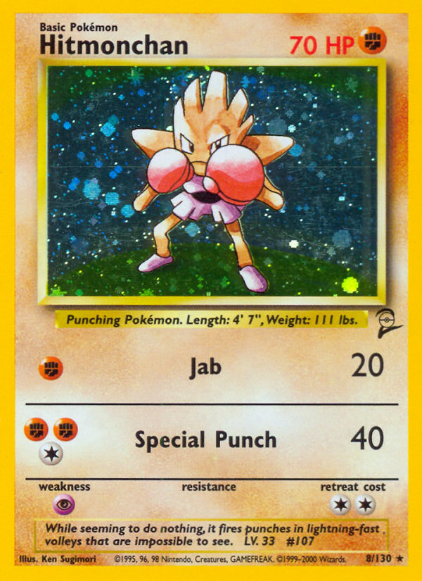 Hitmonchan - 70 HP - Fighting - Jab [Fighting] 20:  - Special Punch [FightingFightingColorless] 40:  - Weakness: Psychic ×2